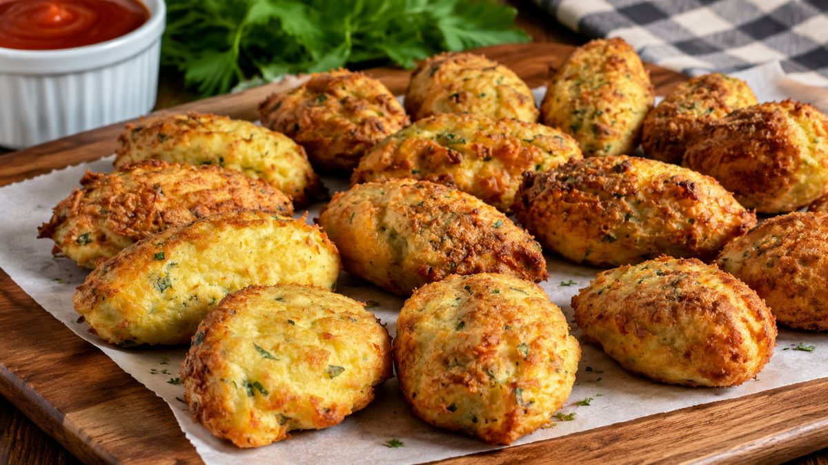 Pastéis de bacalhau na air fryer